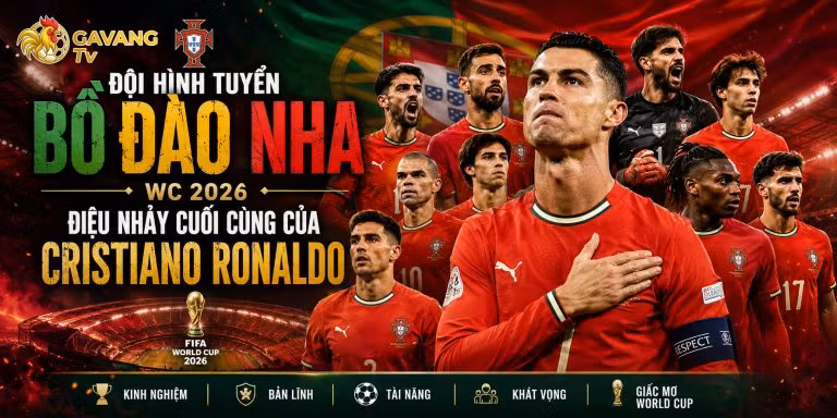 Đội hình tuyển Bồ Đào Nha WC 2026: Điệu nhảy cuối cùng của Cristiano Ronaldo