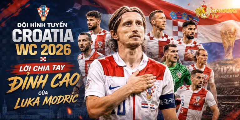 Đội hình tuyển Croatia WC 2026: Lời chia tay đỉnh cao của Luka Modric